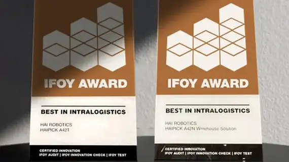HAI ROBOTICSがIFOY AWARD 2021「Best in Intralogistics」受賞