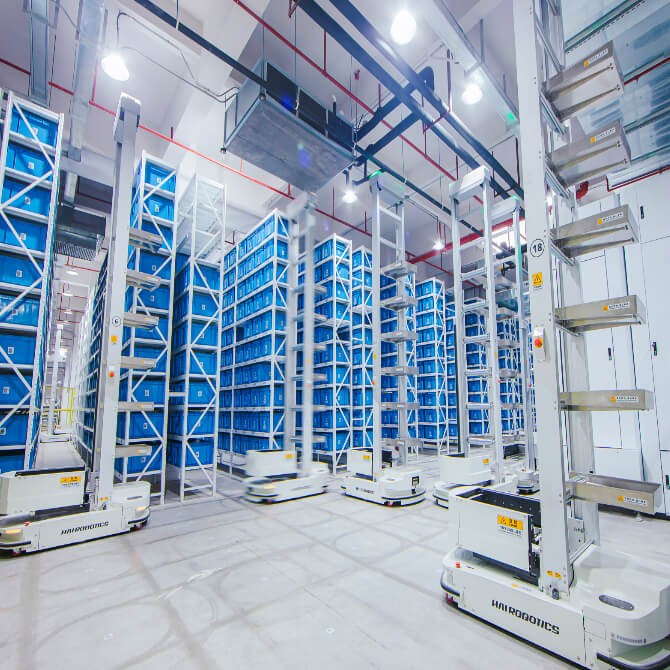 pharmaceutical distribution center automation project