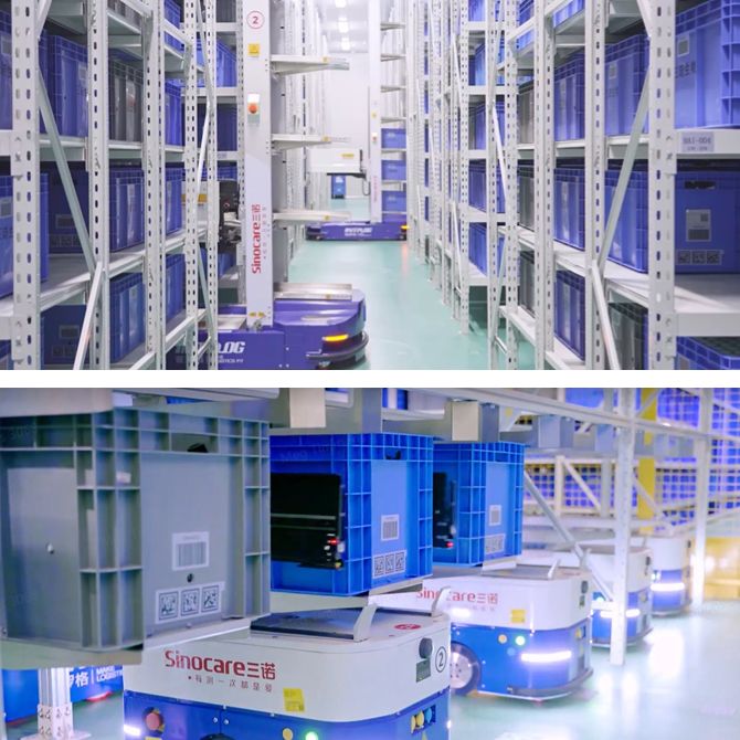 sinocare warehouse automation case