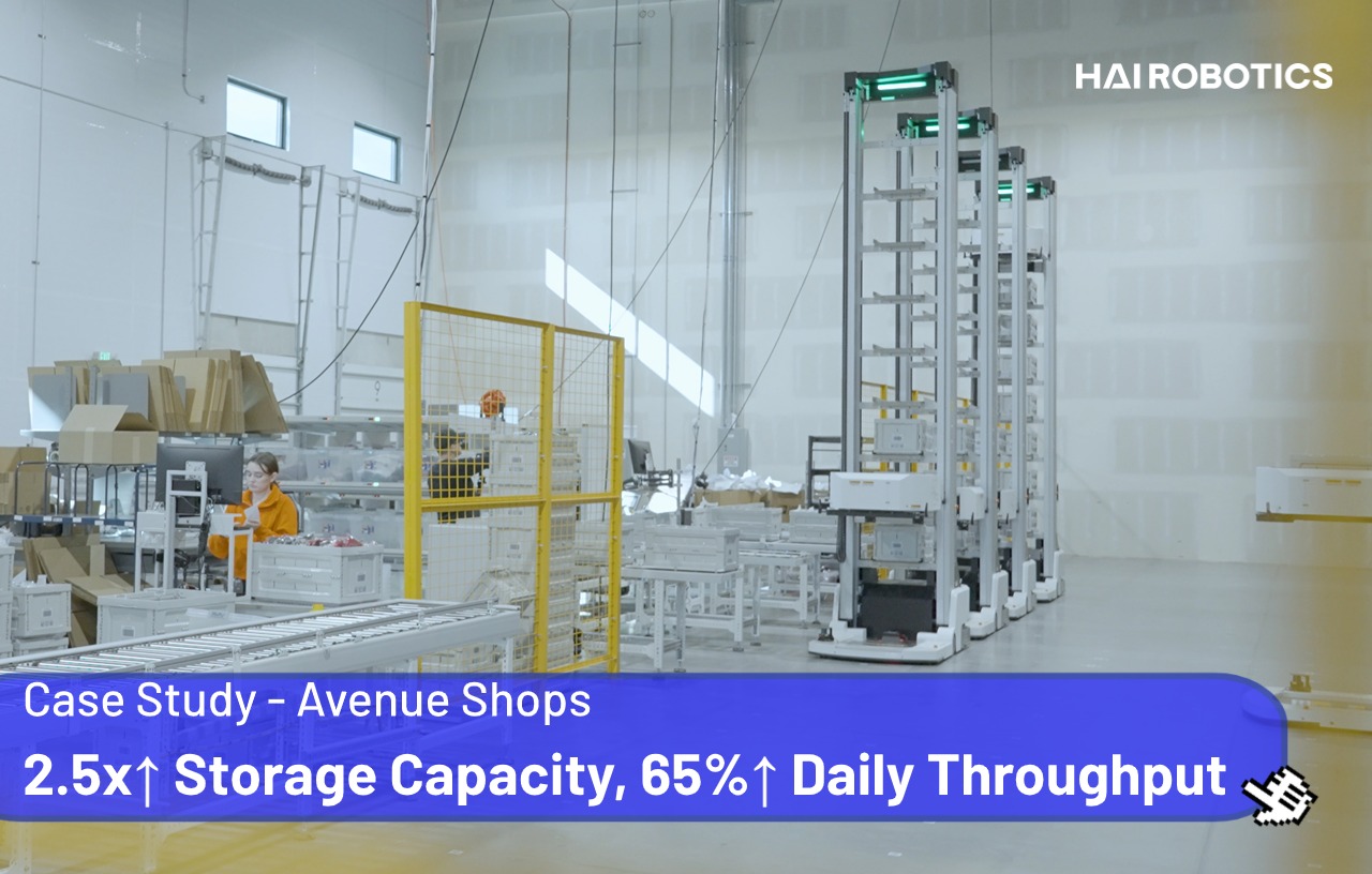 Avenue Shops Boosts Storage Capacity 2.5x, Daily Throughput 65% With Hai Robotics