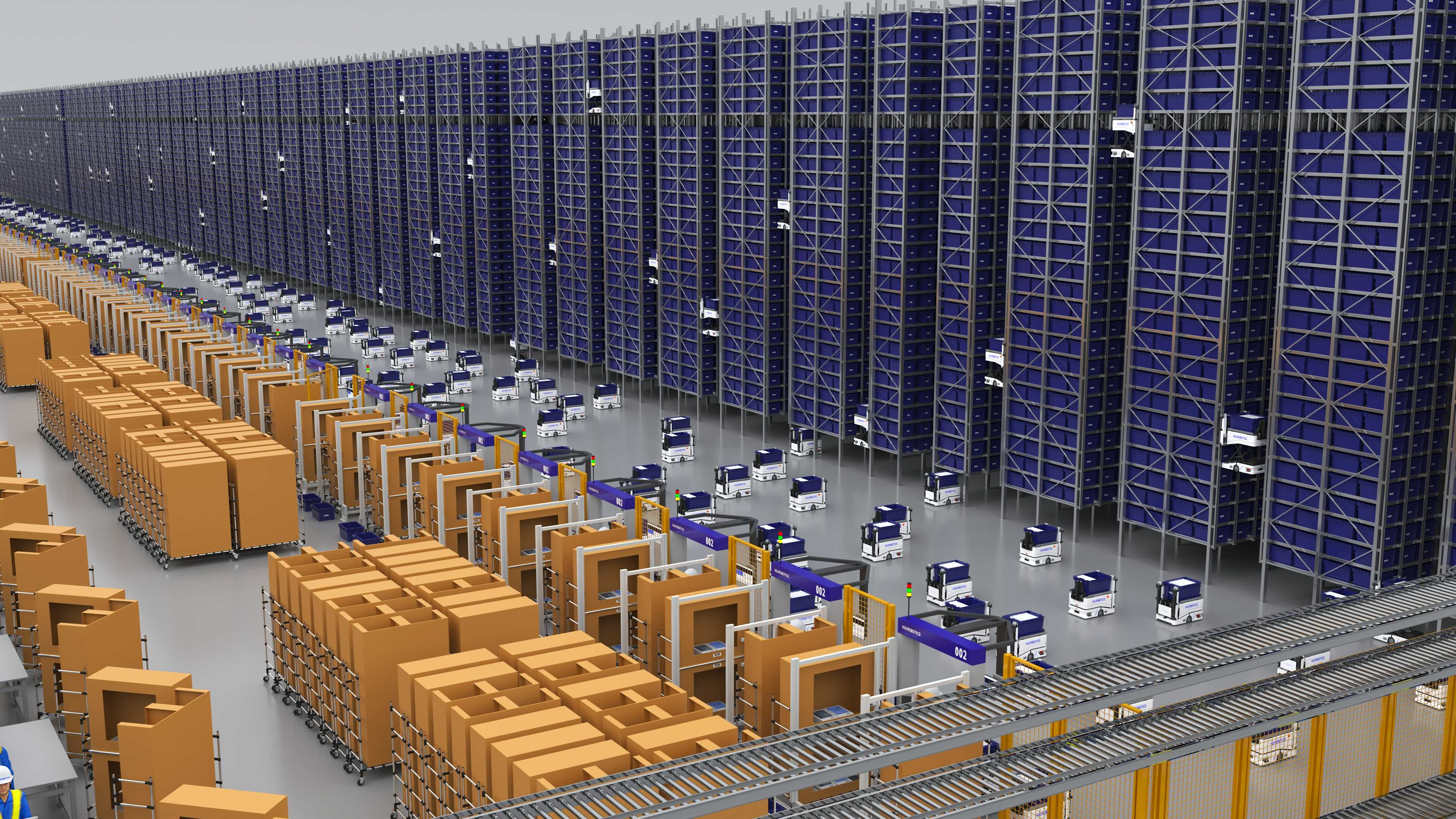 Hai Robotics selected to deliver the world's largest deployment of rack-climbing warehouse robots