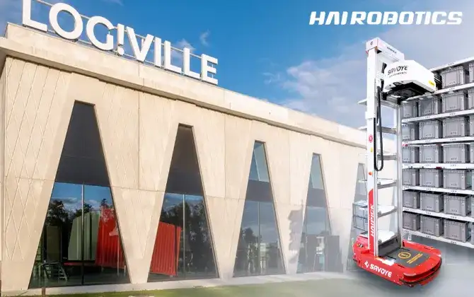 Hai Robotics 1st Demo Center in Europe Live at Log!Ville